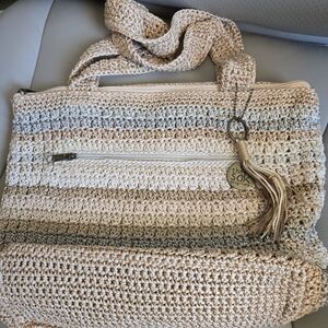 The Sak NWOT Tan and Cream Tote Bag